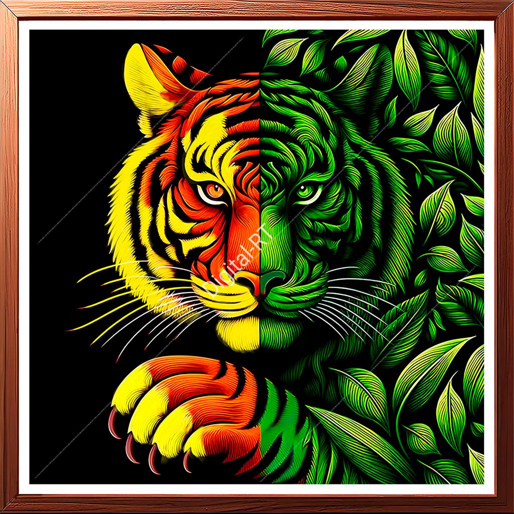 abstract tiger