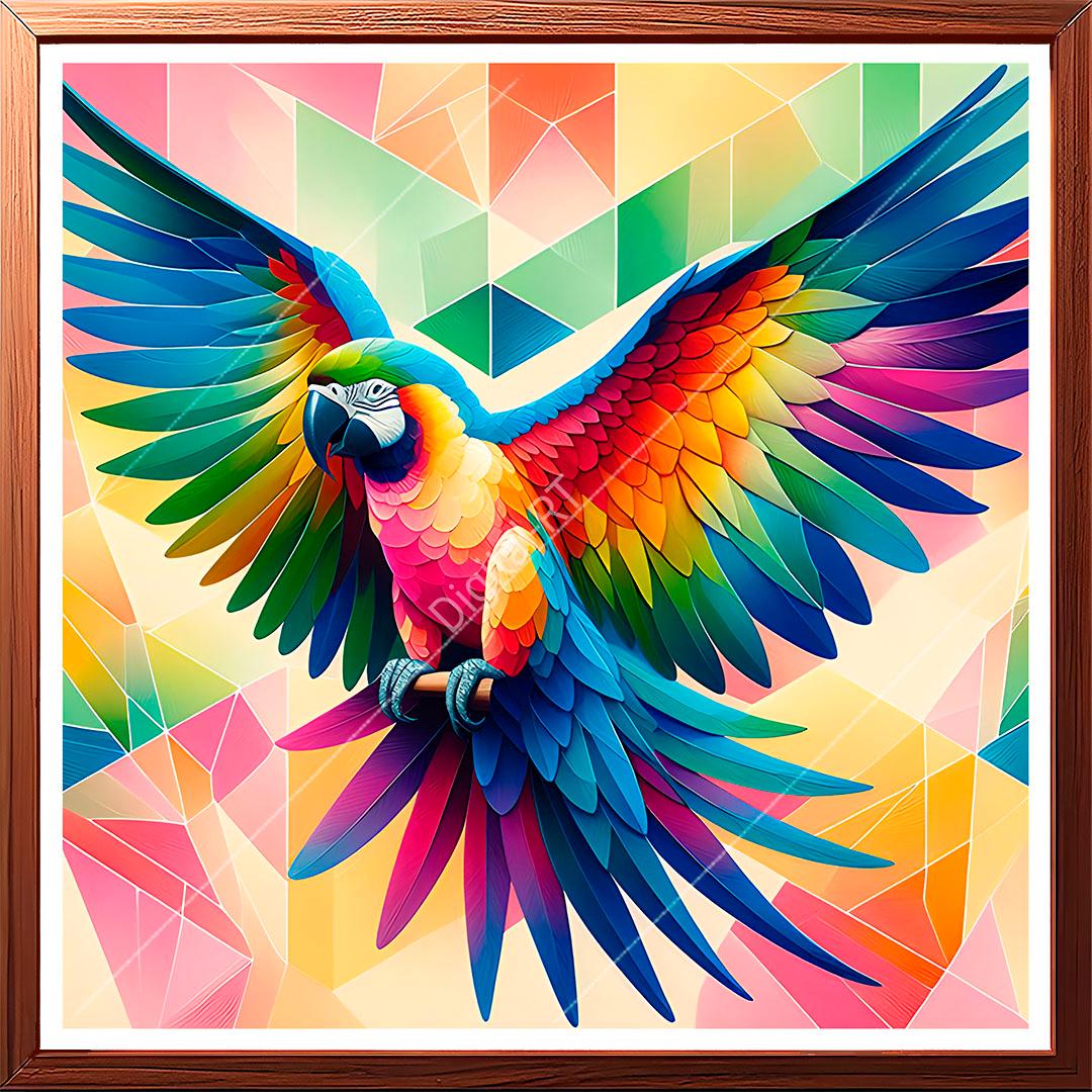 Macaw bird painting