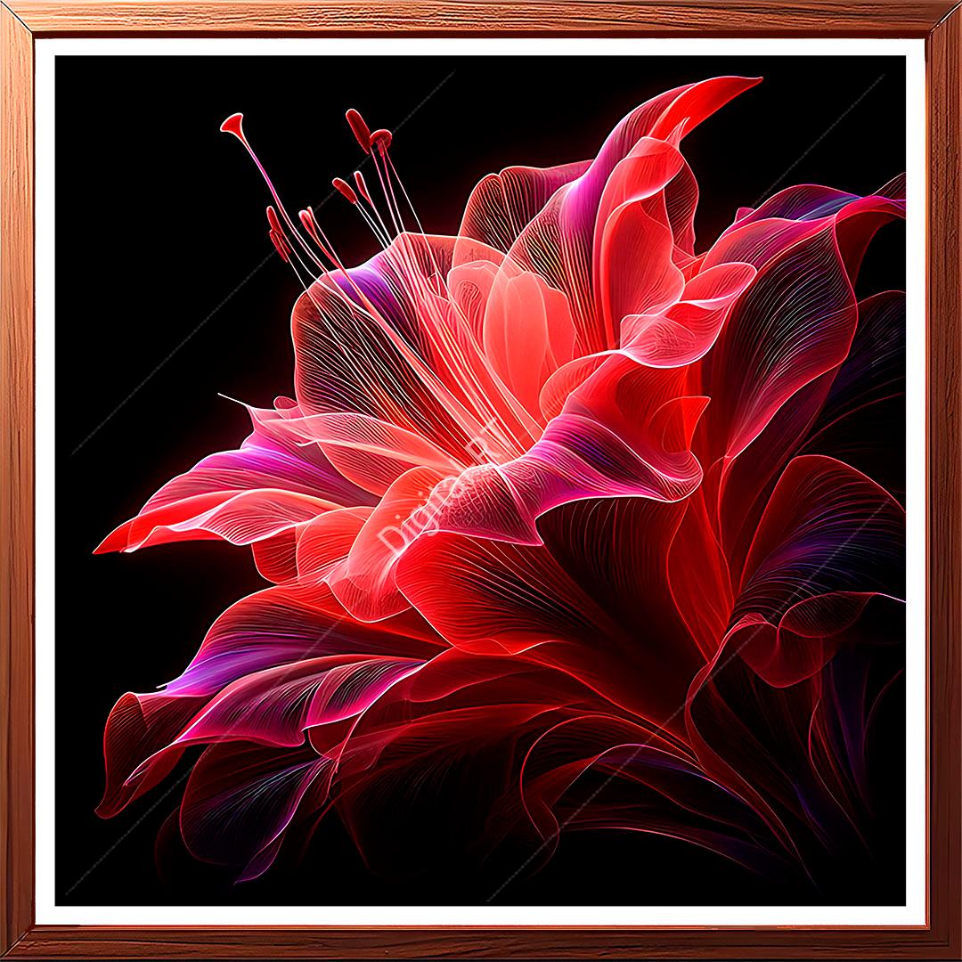 This is a painting of abstract flower.