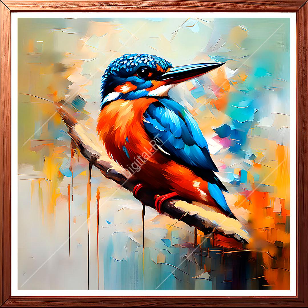 Kingfisher painting