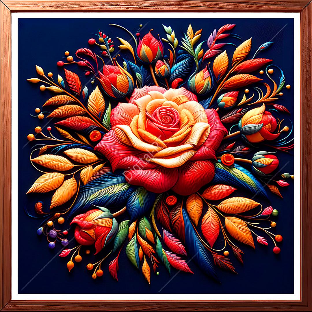 red roses artwork