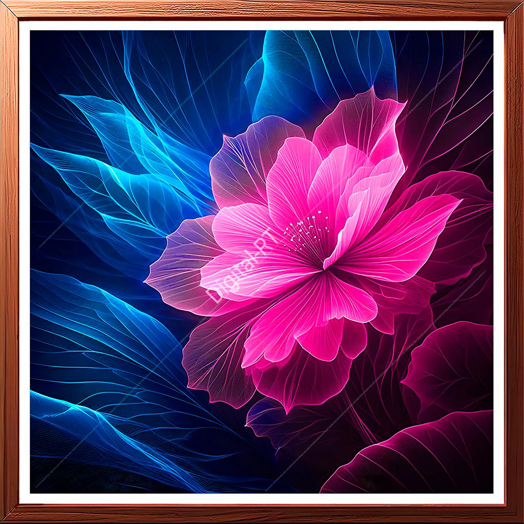 abstract pink flower